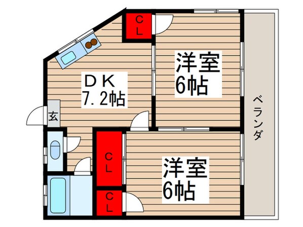 シャルム瑞江の物件間取画像